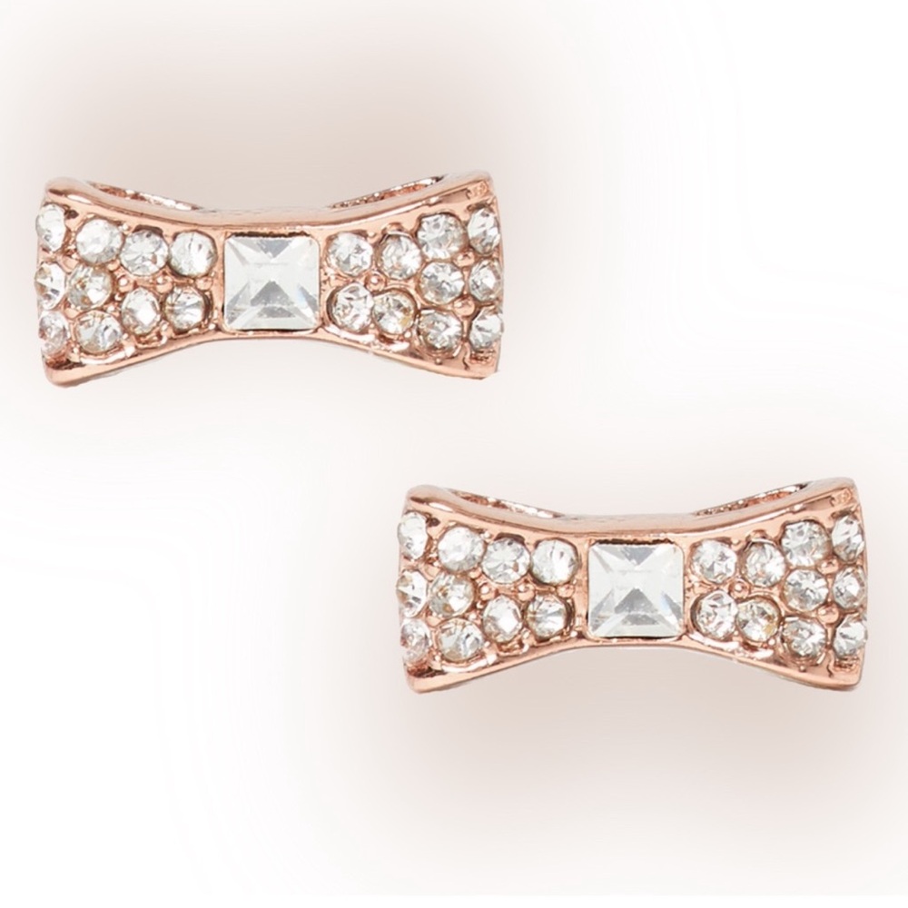 Kate Spade Rose Gold Bow Stud Earrings